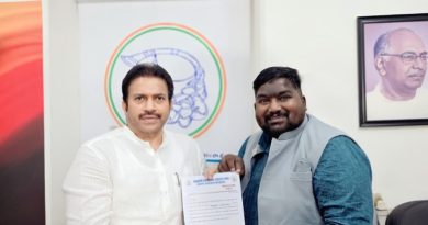 राष्ट्रवादी काँग्रेस(श.प) नाशिक जिल्हा सामाजिक न्याय विभाग जिल्हाध्यक्षपदी सागर मोहिते यांची नियुक्ती